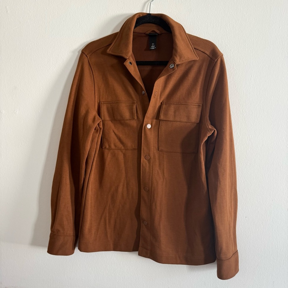 H&M Brown Button-Up Shirt